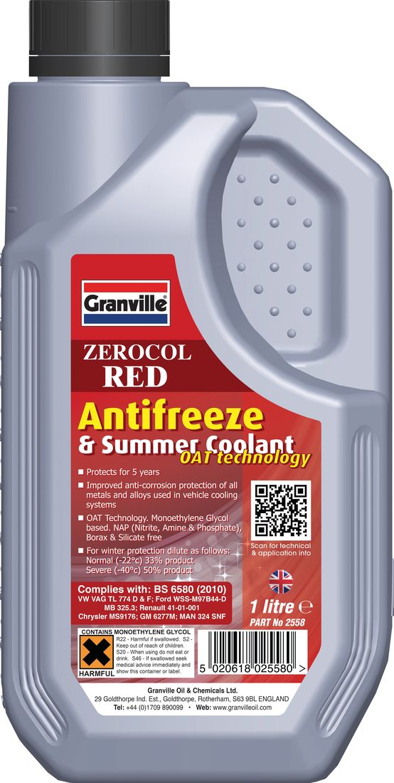 Granville Zerocol Red Antifreeze
