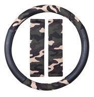 Steering Wheel Cover & Seat Belt Pads - Camouflage