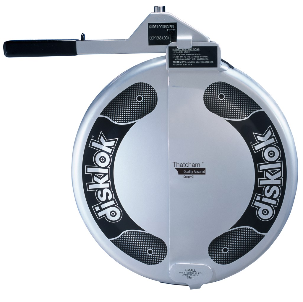Disklok steering wheel lock image silver