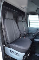 Ford Transit Van 2000 To 2013  Driver's And Double Passenger Seat Covers with Separate Headrests