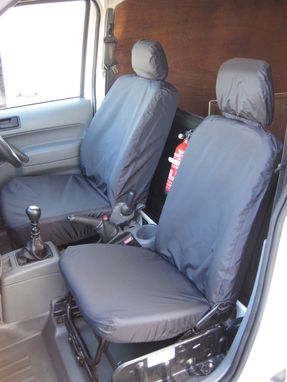 Ford Transit Connect Van 2002 To 2014 Driver's Seat With Armrest And Folding Passenger Seat Covers