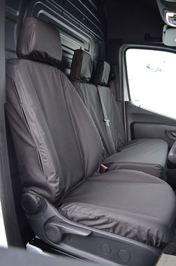 Mercedes Sprinter Van 2018+ Driver's Seat & Double Passenger Seat Covers