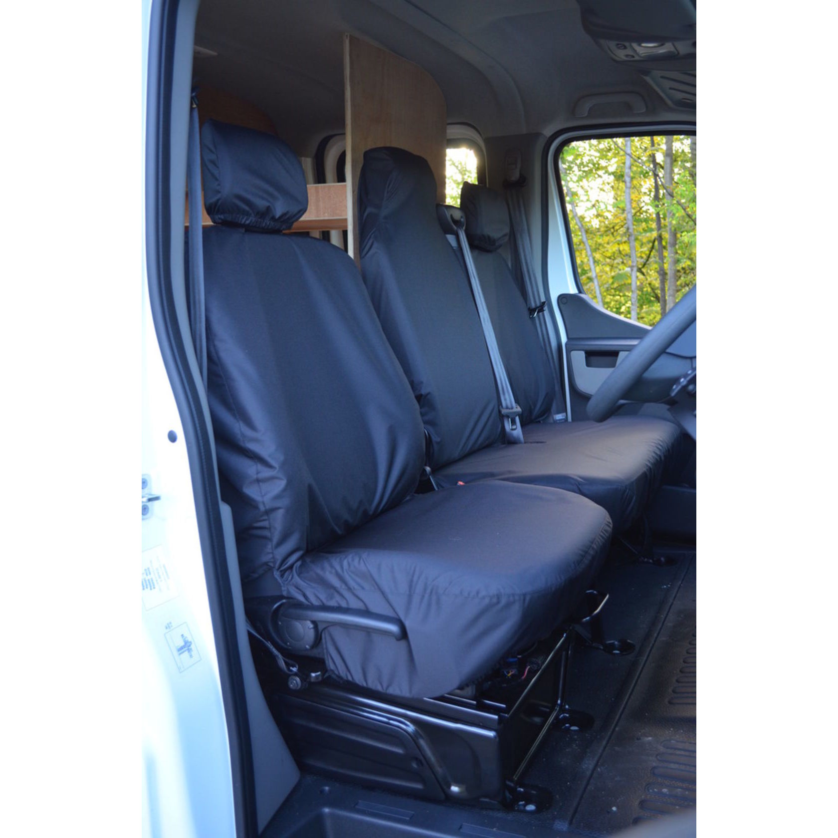 Waterproof Seat Cover Co Semi-Tailored Front 3 Seat Covers Set to fit Renault Master