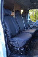 Renault Master Van 2010 + Driver's Seat and Folding Non-Split Seat Base Double Passenger Seat Covers
