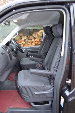 Volkswagen T6 Caravelle 2015 + Pair of Front Single Seats With Armrests Seat Covers