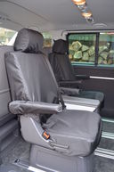 Volkswagen T5 & T6 Caravelle 2003+ Pair Of Rear Single Seats With Armrests Seat Covers