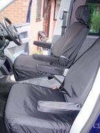 VW Transporter T5 & T6 Van 2010 + Front Pair Of Single Seats Without Armrests Seat Covers