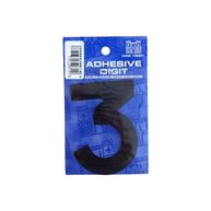 CASTLE PROMOTIONS 3 - 3in. Adhesive Digit - Black - Pack Of 12