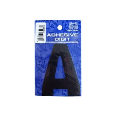CASTLE PROMOTIONS A - 3in. Adhesive Digit - Black - Pack Of 12
