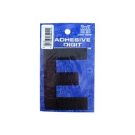 CASTLE PROMOTIONS E - 3in. Adhesive Digit - Black - Pack Of 12