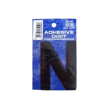 CASTLE PROMOTIONS N - 3in. Adhesive Digit - Black - Pack Of 12