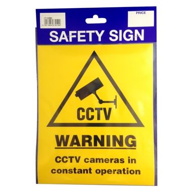 CASTLE PROMOTIONS Outdoor Vinyl Sticker - CCTV Warning
