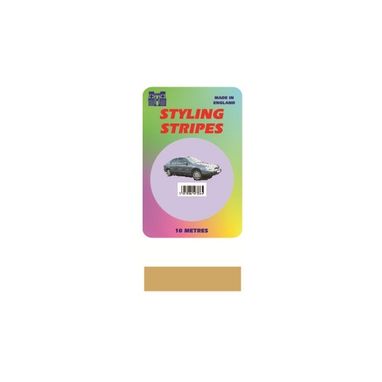 CASTLE PROMOTIONS Single Stripe - Gold - 6mm - 10m Length