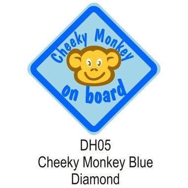 CASTLE PROMOTIONS Suction Cup Diamond Sign - Blue - Cheeky Monkey