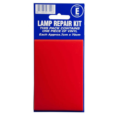CASTLE PROMOTIONS Lamp Repair Outside Sticker - Red