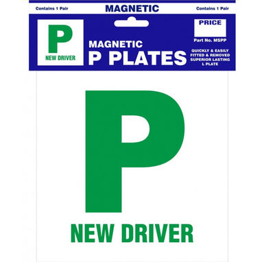 CASTLE PROMOTIONS P Plates - Magnetic - Pair