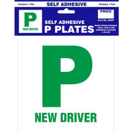 CASTLE PROMOTIONS P Plates - Self Adhesive - Pair