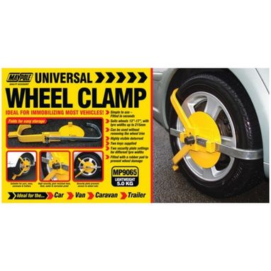MAYPOLE Adjustable Wheel Clamp - 13in.-17in.
