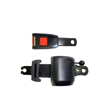 SECURON Seat Belt - Retracting Lap With MU & Electric Switch Buckle - Black