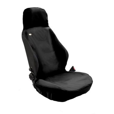 HEAVY DUTY DESIGNS Car Seat Cover - Airbag Compatible - Front - Single - Black