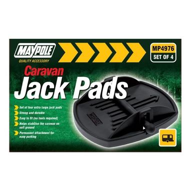 MAYPOLE Caravan Jack Pads - Pack of 4