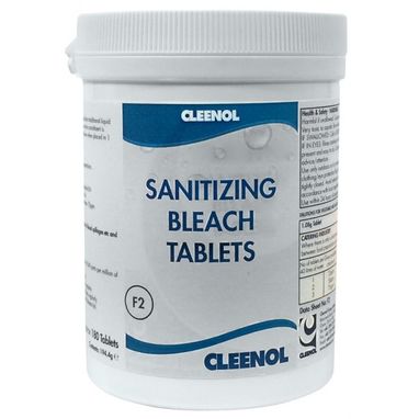 CLEENOL Sanitising Bleach Tablets - Tub of 180