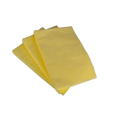 CLEENOL Disposable Wiping Cloths -  Yellow - Pack of 50