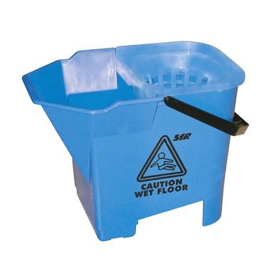 CLEENOL Plastic Mop Bucket - Blue - 8 Litre