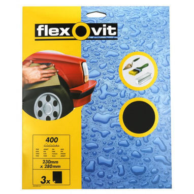 FLEXOVIT Wet & Dry Paper - P400 - Pack Of 3