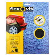 FLEXOVIT Wet & Dry Paper - Assorted - Pack Of 3