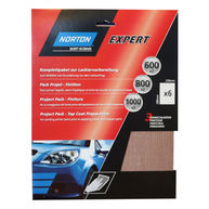 NORTON Norton Project Pack - Topcoat Preparation - Pack of 6 Sanding Sheets
