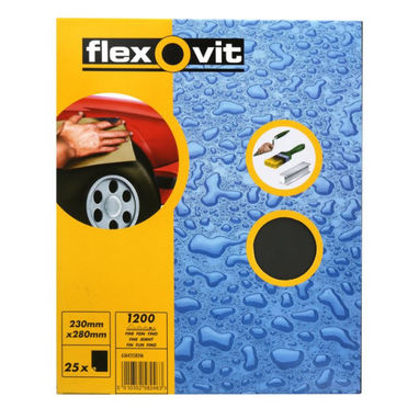 FLEXOVIT Wet & Dry Paper - P1200 - Pack Of 25