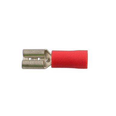 CONNECT Wiring Connectors - Red - Female Slide-On - 2.8mm - Pack Of 100
