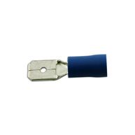 CONNECT Wiring Connectors - Blue - Male Blade - 6.3mm - Pack Of 100