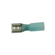 CONNECT Wiring Connectors - Blue - 6.3mm Female Heat Shrink Slide-on - Pack Of 25