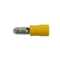 CONNECT Wiring Connectors - Yellow - Male Bullet - 5.0mm - Pack Of 100