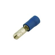 CONNECT Wiring Connectors - Blue - Male Bullet - 4mm - Pack Of 100