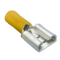 PEARL CONSUMABLES Wiring Connectors - Yellow - Female Slide-On 375 - Pack of 50