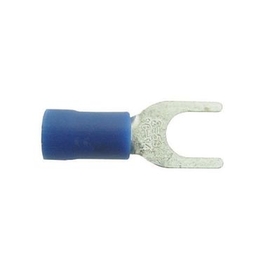WOT-NOTS Wiring Connectors - Blue - Fork - 5mm - Pack of 4