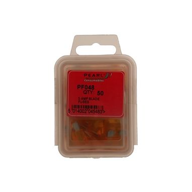 PEARL CONSUMABLES Fuses - Standard Blade - 5A - Pack Of 50