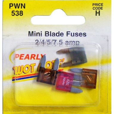 WOT-NOTS Fuses - Mini Blade - Assorted - Pack Of 4