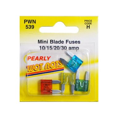 WOT-NOTS Fuses - Mini Blade - Assorted - Pack Of 4