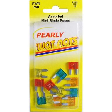 WOT-NOTS Fuses - Mini Blade - Assorted - Pack Of 12