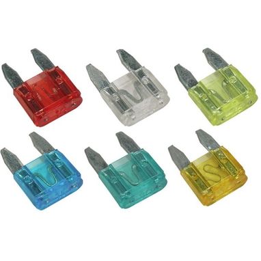 WOT-NOTS Fuses - Mini Blade - Assorted - Pack Of 5 (3A/5A/10A/15A/25A)