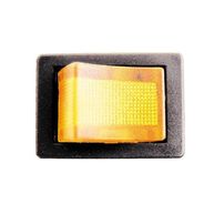 WOT-NOTS On/Off Mini Rocker Switch - Amber Illuminated