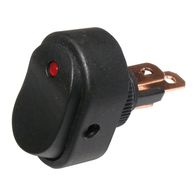 WOT-NOTS Switch - On/Off Rocker Round Hole - Red