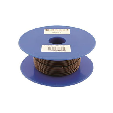 CONNECT 1 Core Cable - 1 x 14/0.3mm - Brown - 50m