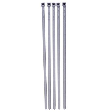 PEARL CONSUMABLES Cable Ties - Wheel Trims - Silver - 380mm x 4.6mm - Pack Of 100
