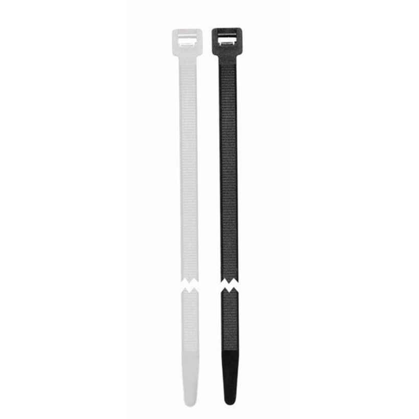 300mm - Pack of 20 Wot-Nots Cable Ties Standard PWN809 Silver 
