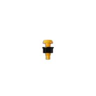 CONNECT Number Plate Screws & Nuts - Yellow - No.6 x 3/4in. - Pack Of 100